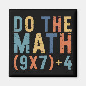 Aimant Do The Math 67 Meme Funny Six Seven Teacher  (Devant)