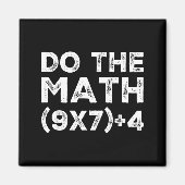 Aimant Do The Math 67 Meme Funny Six Seven Teacher Studen (Devant)