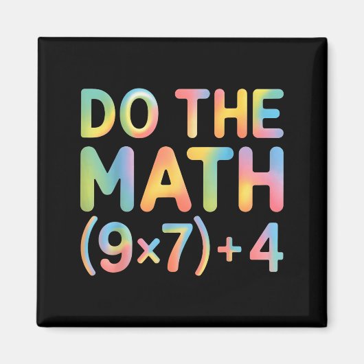 Aimant Do The Math Equation Thanksgiving Teacher 67 Six S (Devant)