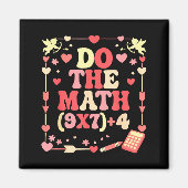 Aimant Do The Math Equation Valentine's Day Math Teacher  (Devant)