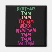 Aimant Do You Know The Muffin Man Dyktmm Nostalgia Funny  (Devant)