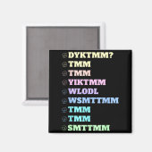 Aimant Do You Know The Muffin Man Dyktmm Nostalgia Funny  (Recto/Verso)