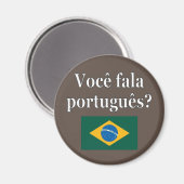Aimant Do you speak portuguese ? Flag (Recto/Verso)
