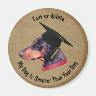 Aimant Doberman Mon Chien Est Plus Intelligent Que Votre