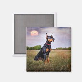 Aimant Doberman Pinscher (Recto/Verso)
