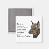 Aimant Doberman Pinscher Cadeaux (Recto/Verso)