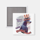 Aimant Doberman Pinscher Cadeaux (Recto/Verso)