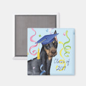 Aimant Doberman Pinscher Graduate (Recto/Verso)