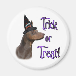 Aimant Doberman Pinscher (rouge) Trick