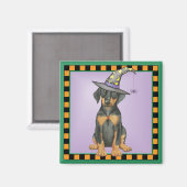 Aimant Doberman Witch (Recto/Verso)
