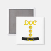 Aimant Doc Dwarf Costume d'Halloween Couleur Correspondan (Recto/Verso)