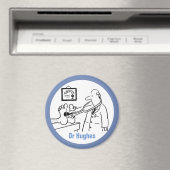 Aimant Docteur avec pied de contrôle de stéthoscope (In Situ (Lave-vaisselle))