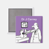 Aimant Docteur avec pied de contrôle de stéthoscope (Recto/Verso)