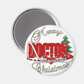 Aimant DOCTEUR CHRISTMAS de gastroentérologue (Recto/Verso)