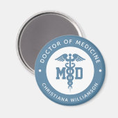 Aimant Docteur en médecine sur mesure Docteur en médecine (Recto/Verso)