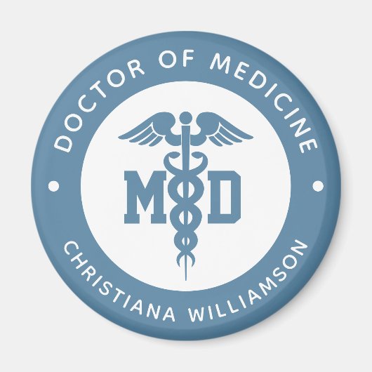 Aimant Docteur en médecine sur mesure Docteur en médecine (Devant)