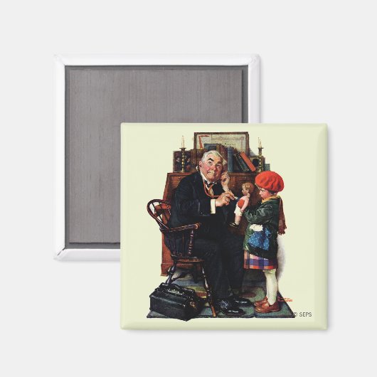 Aimant Docteur et poupée (Recto/Verso)