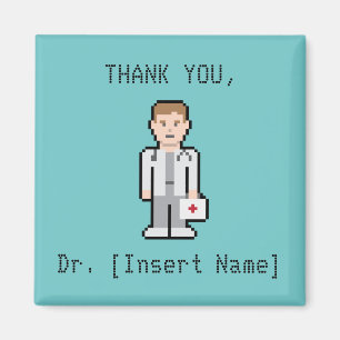 Aimant Docteur fait sur commande de Merci