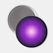 Aimant Dodécagone Géométrique Violet Forme à Douze Côtés (Recto/Verso)