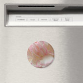 Aimant d'oeillet rose et blanc (In Situ (Lave-vaisselle))
