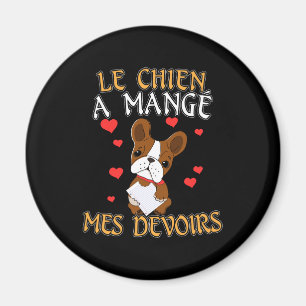 Aimant Dog Ate My Homework - Apprendre le français Citati