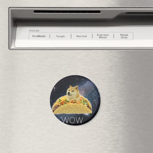 Aimant doge space taco meme (In Situ (Lave-vaisselle))