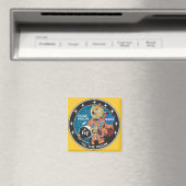 Aimant Dogecoin "à la lune" (In Situ (Lave-vaisselle))