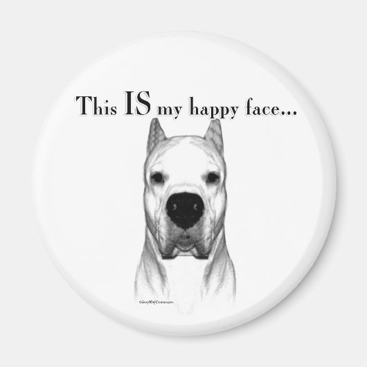 Aimant Dogo Happy Face (Devant)