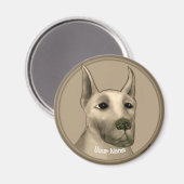 Aimant Dogue allemand  (Recto/Verso)