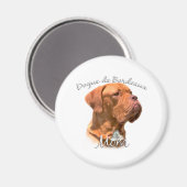 Aimant Dogue de Bordeaux Maman 2 (Recto/Verso)