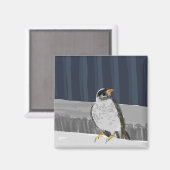 Aimant d'oiseau sur un rail (Recto/Verso)