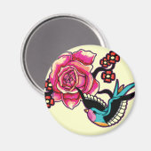 Aimant d'oiseaux et de Roses (Recto/Verso)