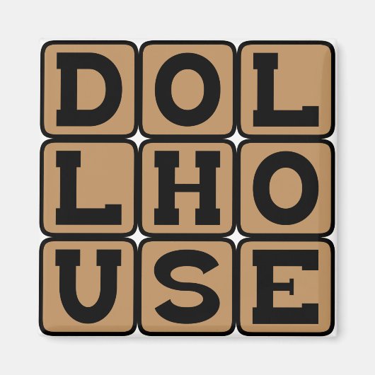 Aimant Dollhouse, Maison des poupées (Devant)