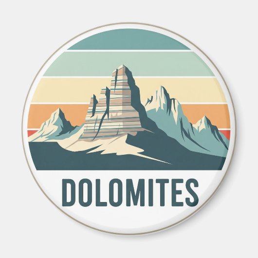 Aimant Dolomites Italie Voyage (Devant)