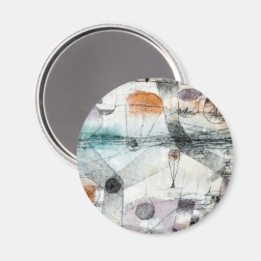 Aimant Domaine d'Air Paul Klee Expressionniste Abstrait (Recto/Verso)