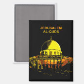 Aimant Dôme du Rocher : Un symbole de l'aimant de la paix (Recto/Verso)