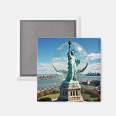 Aimant Dôme sur la statue de la Liberté 2035 (Recto/Verso)