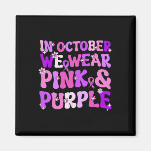 Aimant Domestic Violence And Breast Cancer Awareness Mont