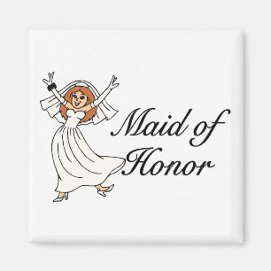 Aimant Domestique d'honneur (jeune mariée)