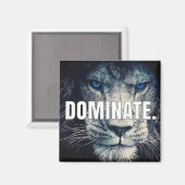 Aimant Dominer - Motivation Lion (Recto/Verso)