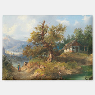 Aimant Dominik Schufried Paysage montagneux avec...