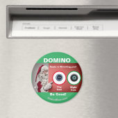 Aimant DOMINO Père Noël vous regarde ! Jour et nuit (In Situ (Lave-vaisselle))