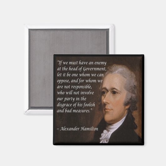 Aimant Don Alexander Hamilton "Enemy Leader" (Recto/Verso)
