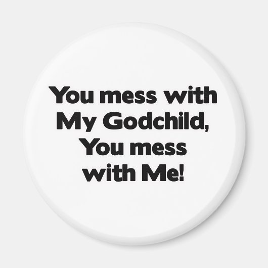 Aimant Don&apos ; pas de désordre avec mon enfant (Devant)