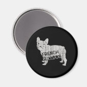 Aimant Don de chien | Fierce French Bulldog (Recto/Verso)
