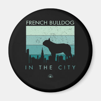 Aimant Don de chien | French Bulldog Dans La Ville