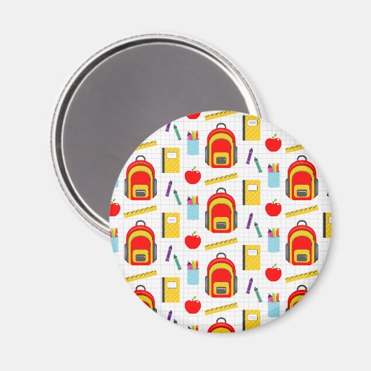 Aimant Don de l'enseignant | Apple Retour À L'École (Recto/Verso)