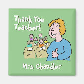 Aimant Don de l'enseignant. Merci à une enseignante (Devant)