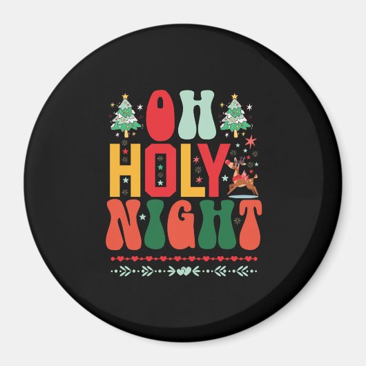 Aimant Don de Noël Oh Soirée Sainte (Devant)