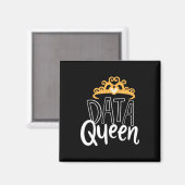 Aimant Don de scientifique | Fier Data Queen (Recto/Verso)